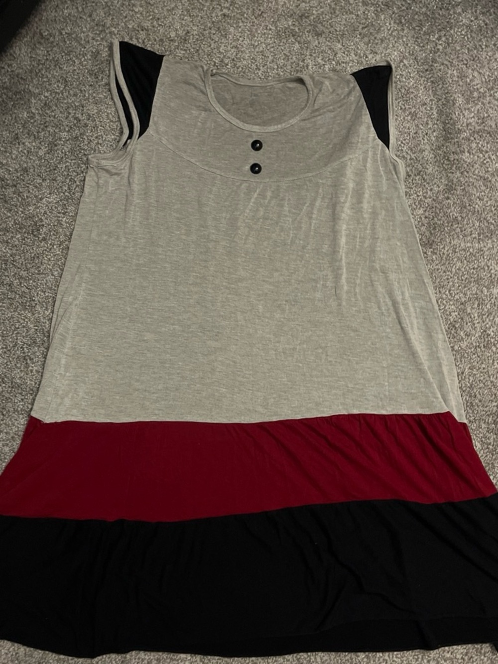 Vintage Colorblock Sleeveless Dress
